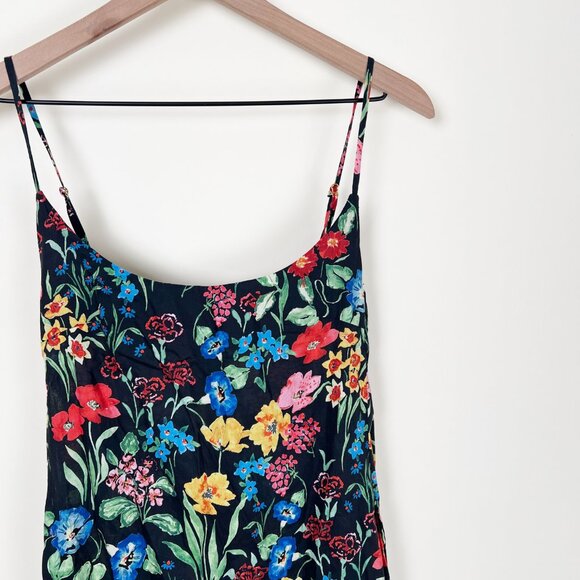 Cara Cara Tory Sleeveless Ruffle Mini Dress Garden Floral Sundress Wedding Guest - Picture 9 of 15